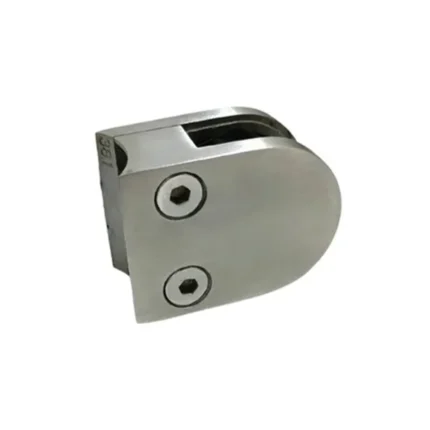 Sujetador de Vidrio para Tubo Redondo 2" – 64x44x24 mm – Espesor 10 mm – Inoxidable C-304