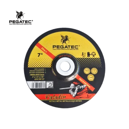 Disco de Desbaste para Metal 7" – 180x6.0x22.23 mm – Pegatec
