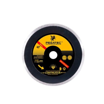 Disco diamantado para concreto 4.5" 115x22 mm continuo- Pegatec